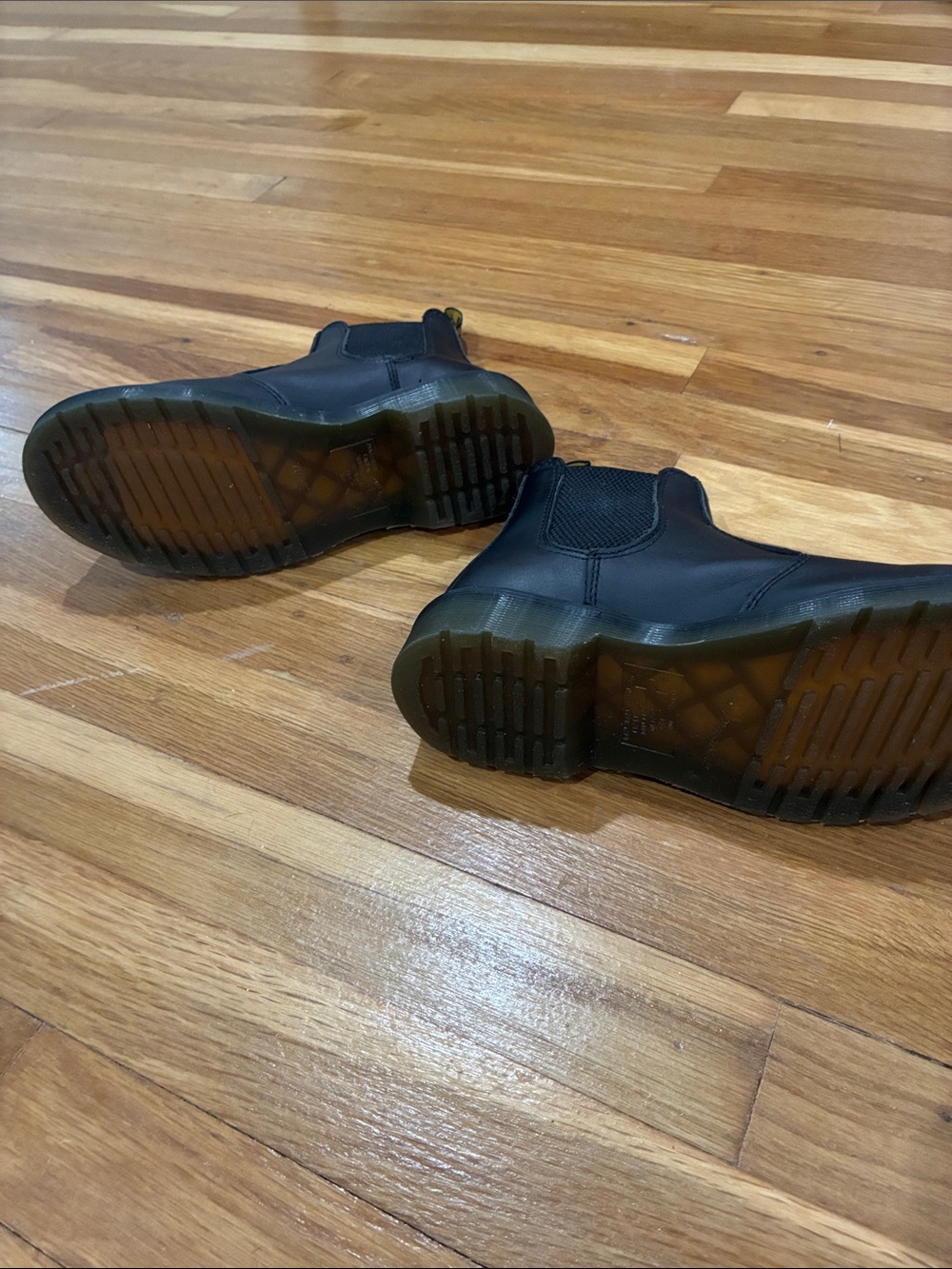 Doc Marten Classic Black Chelsea Boots with Yellow Stitching - Picture 2 of 4